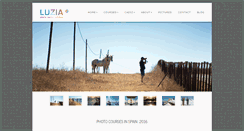 Desktop Screenshot of luzia-photo-courses.com