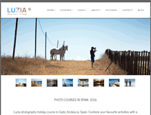 Tablet Screenshot of luzia-photo-courses.com